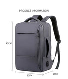 Men Large Capacity Backpack USB Charging Male Laptop Bagpack Waterproof Business Travel Back Pack Luggage Bag Mochila