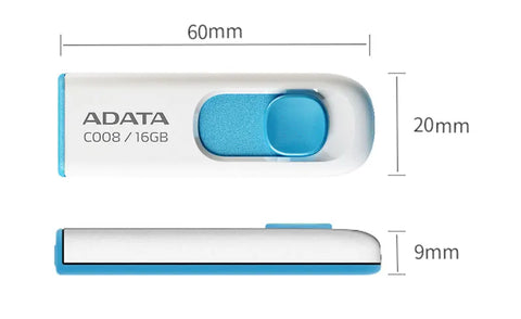 USB 2.0 ADATA C008 USB Flash Drive 16GB 32GB 64GB High Speed Mini U Disk Pen Drive USB KEY Memory Stick CLASSIC pendrive