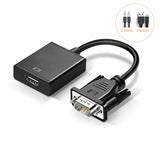 VGA To HDMI-compatible 1080P Video Converter Vga male To HDMI-compatible Laptop With Monitor Audio And Video Cable TV Converter