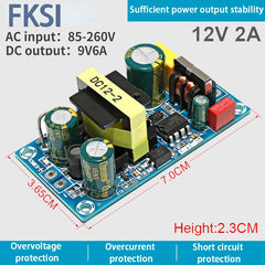 AC 85-265V to DC 5V 12V 24V  step down Transformer power supply  1A 2A 4A 6A 8A 9A  13A switching power module  bare board