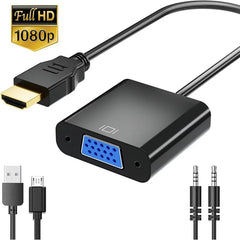 HDMI-compatible To VGA Converter Cable 1080P Full HD HDMI-VGA Conversion Adapter Cable For PC HDTV Projector Tablet Monitor