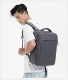 Men Large Capacity Backpack USB Charging Male Laptop Bagpack Waterproof Business Travel Back Pack Luggage Bag Mochila