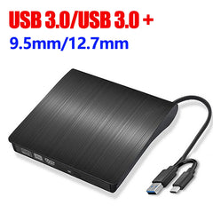 USB 3.0/USB 3.0 + Type-C Drive External Optical Drives Enclosure Case SATA To USB CD ROM ODD Case Box ODD Caddy for Laptop