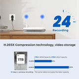 8CH Wifi NVR Onvif Mini Video Recorder IP Camera Surveillance H.265 Wireless Network CCTV Security System NVR Human Detect RTSP