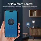 Tuya WiFi/Zigbee Smart Plug 16A/20A EU Smart Socket With Power Monitoring Timing Function Work With Alexa GoogleHome