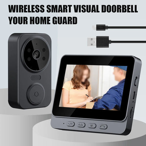 Door Bell Intercom Security Camera Image Sensor Viewing Angle Intercom WIFI Free Language Operating Temperature