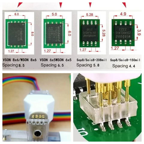 New Arrivals 1pc Sop8 wson chip download burn write probe spring needle flash eeprom chip burner cable