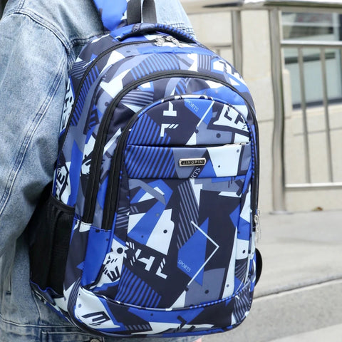 Geometric Oxford Backpack