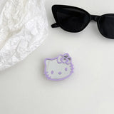 Sanrio Hello Kitty Phone Airbag Holder Mirror Colored Retractable Phone Stander Stretchable Desktop Holder Back Sticker Gifts