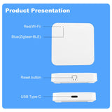 Tuya Smart Multi-Mode Gateway ZigBee Bluetooth Gateway Hub Smart Life APP Remote Control Bridge Compatible Work for Alexa Google