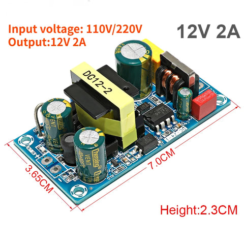 AC 85-265V to DC 5V 12V 24V  step down Transformer power supply  1A 2A 4A 6A 8A 9A  13A switching power module  bare board