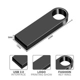 USB Flash Drives 128gb Waterproof High Speed Metal Black Pen Drive Memory Stick 64gb USB Memories 32gb Storage for PC