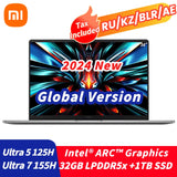 2024 Xiaomi Redmi Book Pro 16 Laptop Intel Core Ultra 7 155H/5 125H ARC Graphics 32G DDR5+1TB SSD NoteBook 16" 3.1K 165Hz PC New