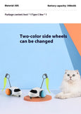 Remote Smart Cat Toys Remote Control Interactive Cat Car Toy USB Charging Automatic Self-moving Teasing Cat Stick Pet Supplies