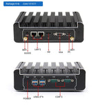 Small Host J1900 Dual-Network Multi-Serial Port J4125 Industrial Computer Mini Mini PC Desktop Fanless Industrial Computer