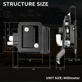 DaierTek RV Trailer Camper Entry Door Lock RV Door Lock Replacement Double Open Door With Deadbolt Computer Key Door Handle