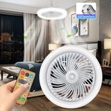 Smart Remote Control Ceiling Fan with LED Lighting Ceiling Fan with Lights Remote Control E27 Converter Base for Living Room