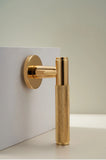 Dooroom Brass Door Lever Set Knurled Privacy Passage Dummy Thumbturn Lock Handle Set Knurled Hardware