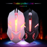 Gaming S1 Sports LED Luminous Backlit Wired Mouse USB Wired For Desktop Laptop Mute Office Computer Gaming Mouse