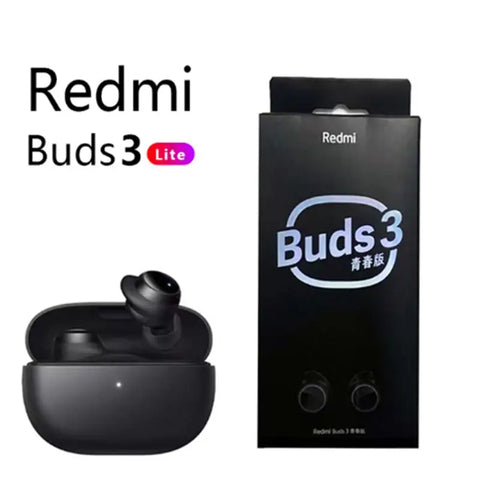 XIAOMI Redmi Buds 3 Lite TWS Bluetooth 5.2 Earphone IP54 18 Hours Battery Life Mi Ture Wireless Earbuds Youth Edition