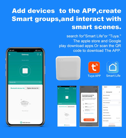 Tuya Smart Multi-Mode Gateway ZigBee Bluetooth Gateway Hub Smart Life APP Remote Control Bridge Compatible Work for Alexa Google