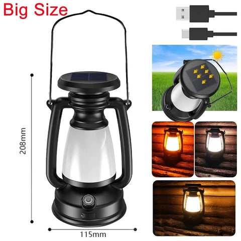 Charging Decoration Atmosphere Light Retro Horse Light Led Desk Lamp Outdoor Camping Bar Light Table Light Lantern Home Decor