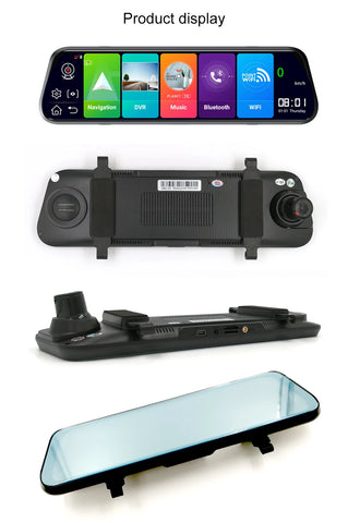 10" smart rearview mirror Video Recorder Registrator GPS navigator ADAS 4G Car DVR Camera Dash cam Black Box WiFi Android