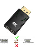 4K 1080P DisplayPort to HDMI-Compatible Adapter DP Male to Female HD TV HDMI-Compatible Video Audio Cable for PC TV Laptop