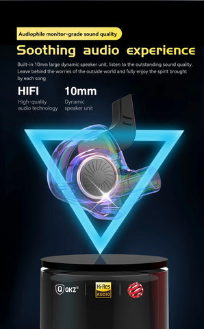 Original QKZ AK6 ARES/DMX/AKX Earphones HIFI Heavy Bass In Ear Monitor Wired Headphones With Mic Noise Cancell Sport Game Music