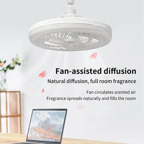 Smart Remote Control Ceiling Fan with LED Lighting Ceiling Fan with Lights Remote Control E27 Converter Base for Living Room