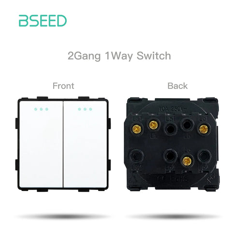 BSEED Mechanical Button Switches TV ST CAT5 RJ45 Plug Type-c USB EU French Power Sockets DIY Function Parts  Free Combination