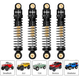 Esilun RC Shocks Absorber Aluminum Front&Rear Shock Damper for Axial SCX24 C10 JLU Deadbolt Gladiator Bronco Upgrade Accessories