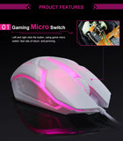 Gaming S1 Sports LED Luminous Backlit Wired Mouse USB Wired For Desktop Laptop Mute Office Computer Gaming Mouse