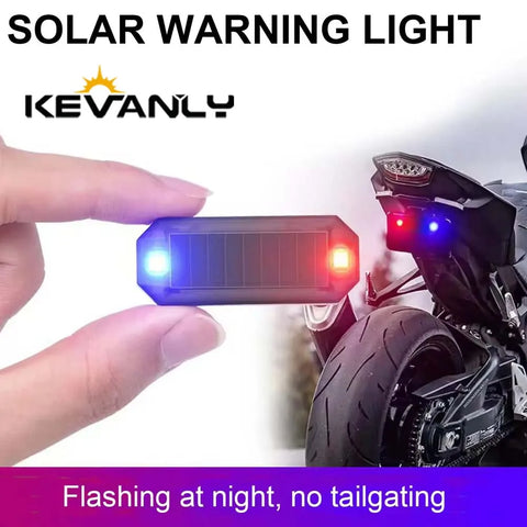 Mini LED Solar Power Car Warning Light Night Security Simulated Alarm Wireless Anti-Theft Caution Lamp Flashing Dummy Alarm Lamp