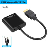 HDMI-compatible To VGA Converter Cable 1080P Full HD HDMI-VGA Conversion Adapter Cable For PC HDTV Projector Tablet Monitor