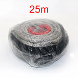 Winch Rope String Line Cable with Sheath Gray Synthetic Towing Rope 29m12000LBs Car Wash Maintenance String for ATV UTV Off-Road