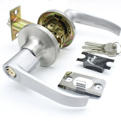 Door Handle Lock Round Entry Security Privacy Sliding Front Doors Entrance Keyed Locks for Bedroom Living Room Household