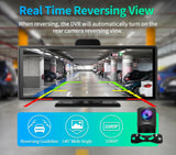 10.26" 4K Dash Cam ADAS Wireless Carplay & Android Auto Car DVR 5G WiFi GPS Navigation Rearview Camera Dashboard Video Recorder