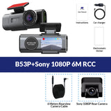 Dash Cam Dual Lens 4K UHD Recording Car Camera DVR Night Vision Video Recorder Built-In Wi-Fi Support GPS 24H Parking