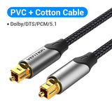 Vention Digital Optical Audio Cable Toslink SPDIF Coaxial Cable 1m 2m for Amplifiers Blu-ray Xbox 360 PS4 Soundbar Fiber Cable