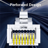 CAT5E/6/7,Rj45 shielded through connector module straight plug,UTP 3/50μgold plated 8P8C, Ethernet LAN cable crimp terminal