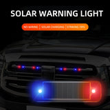 Mini LED Solar Power Car Warning Light Night Security Simulated Alarm Wireless Anti-Theft Caution Lamp Flashing Dummy Alarm Lamp