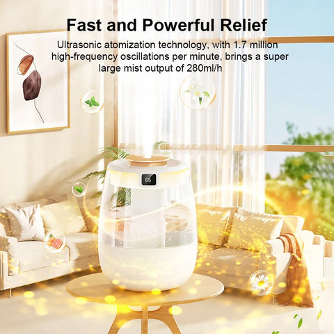 Xiaomi MIJIA Air Humidifier 1300ML Aroma Humidifier Double Spray Port Essential Oil Diffuser USB With Light For Home Office