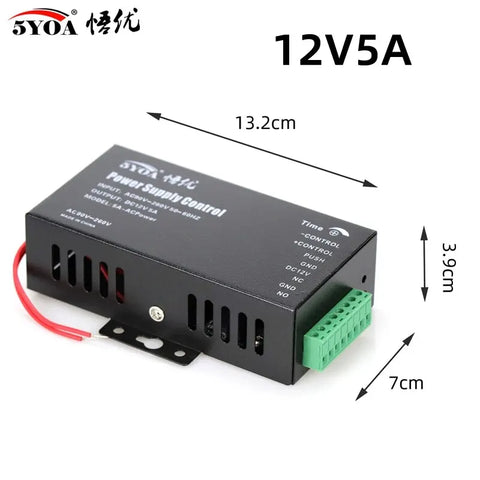 5YOA Power Supply DC 12V Door Access Control System Switch 3A 5A AC 90~260V For Electric Lock RFID Access Control System