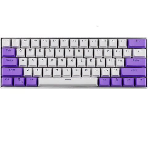 61 Key Set PBT Keycaps Ansi 60% Computer Gamer Mechanical Keyboard Cap Backlight OEM Miami DOLCH GK61 SK61 Anne pro 2 RK61 K617