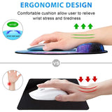 Silicone Wrist Rest Mouse Pad Ergonomic Hand Support Non Slip Gaming Mice Mat Soft Mousepad For Desktop PC Laptop Computer