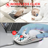 3 Modes Bluetooth Gaming Mouse Rechargeable 2.4G USB Wireless RGB Backlight Mouse for iPad Tablet Laptop Computer