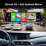 Anfilite 10" 4G ADAS CAR smart Mirror navigation WIFI Camera Android 8.1 GPS Dual lens camera 1080P Video Recorder Dash cam