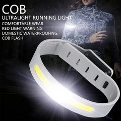 COB LED Armband Light 350mAh 500LM Sport Night Running Warning Arm Leg Wristband Light Type-C USB Rechargeable IPX4 Waterproof