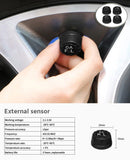 E-ACE Solar Power TPMS Car Tire Pressure Alarm Monitor System Auto Security Alarm Systems Tyre Pressure Temperature Warning